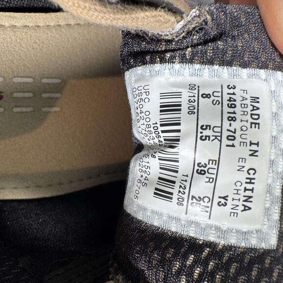 Vintage Gold Nike Air Sport Performance Shoes Womens 8 Golf Traction 314918-701 - Picture 12 of 12